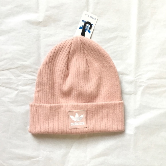 adidas Accessories - Adidas Pink Beanie Logo Hat NWT